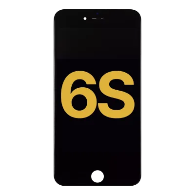 Дисплейний модуль зі сталевою пластиною для iPhone 6S (Refurbished) (чорний)