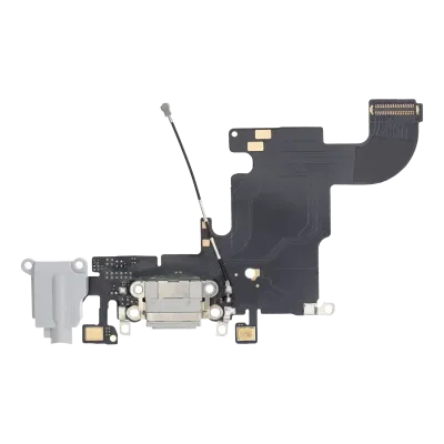 Charging Port Flex Cable For iPhone 6S (Aftermarket) (Silver)