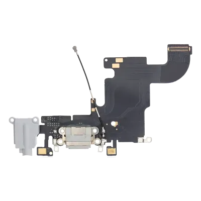 Charging Port Flex Cable For iPhone 6S (Premium) (Silver)
