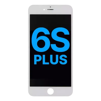 Дисплейний модуль зі сталевою пластиною для iPhone 6S Plus (Aftermarket: AQ7) (білий)