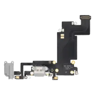 Шлейф зарядки для iPhone 6S Plus (Aftermarket) (сріблястий)