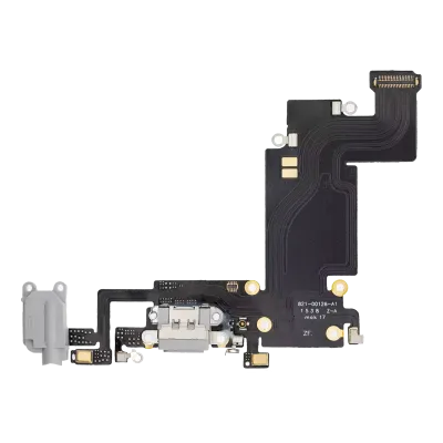 Шлейф зарядки для iPhone 6S Plus (Premium) (сріблястий)
