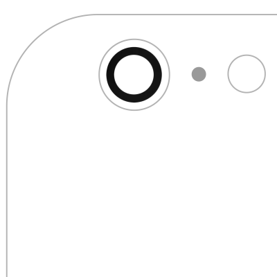 Back Camera Lens (Glass Only) With Adhesive For iPhone 6 Plus / 6S Plus (Real Sapphire) (Premium) (All Colors) (10 Pack)