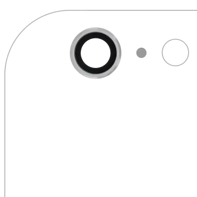 Back Camera Lens For iPhone 6 Plus / 6S Plus (Real Sapphire) (Premium) (Silver) (10 Pack)