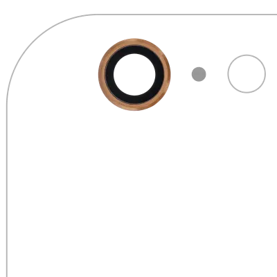 Back Camera Lens For iPhone 6 Plus / 6S Plus (Real Sapphire) (Premium) (Gold) (10 Pack)