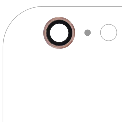 Back Camera Lens For iPhone 6 Plus / 6S Plus (Real Sapphire) (Premium) (Rose Gold) (10 Pack)
