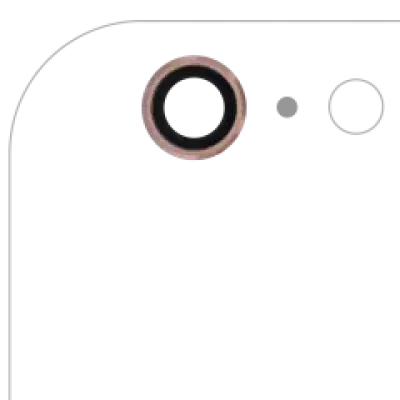 Скло камери для iPhone 6 Plus / 6S Plus (справжній сапфір) (Premium) (рожеве золото) (10 шт)