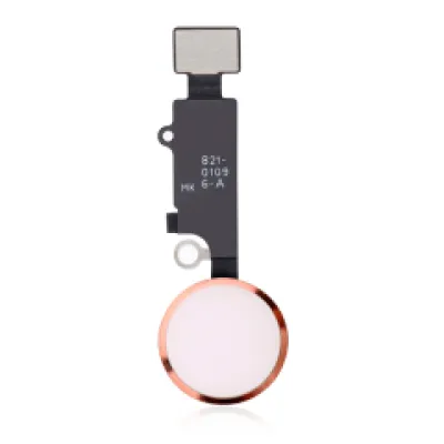 Кнопка Home зі шлейфом для iPhone 7 / 7 Plus / 8 / 8 Plus / SE (2020) / SE (2022) (Увага: лише для косметичного використання) (Rose Gold)