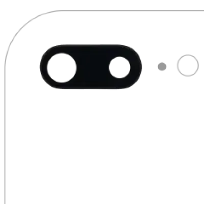 Скло камери з кріпленням і рамкою для iPhone 7 Plus (Aftermarket Plus) (10 шт)