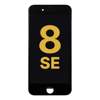 LCD Assembly With Steel Plate For iPhone 8 / SE (2020 / 2022) (Refurbished) (Black)