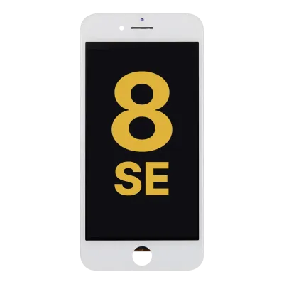 LCD Assembly With Steel Plate For iPhone 8 / SE (2020 / 2022) (Refurbished) (White)