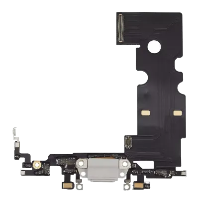 Charging Port Flex Cable For iPhone 8 (Premium) (Silver)