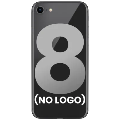 Заднє скло зі склом камери для iPhone 8 (No Logo) (Space Gray)