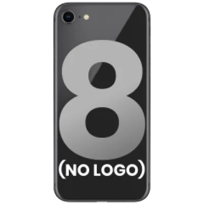 Заднє скло зі склом камери для iPhone 8 (No Logo) (Space Gray)