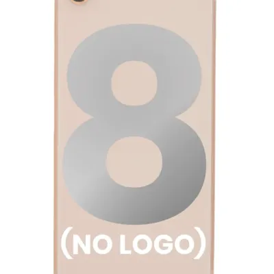 Заднє скло зі склом камери для iPhone 8 (Aftermarket) (No Logo) (золотий)