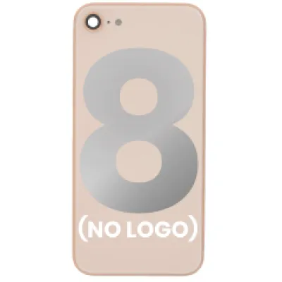 Заднє скло зі склом камери для iPhone 8 (Aftermarket) (No Logo) (золотий)