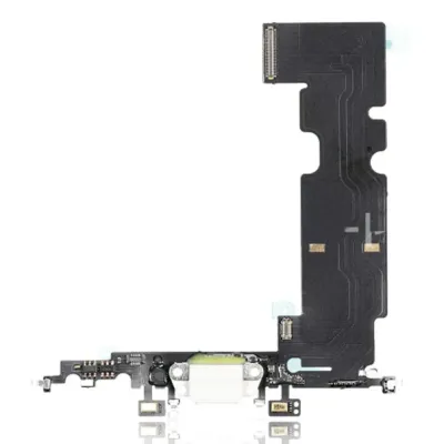 Home Button Solution With Charging Port For iPhone 8 (Silver) (Version 2)