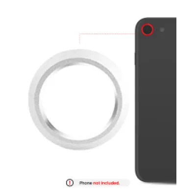Рамка основної камери для iPhone 8 (сріблястий) (10 шт)