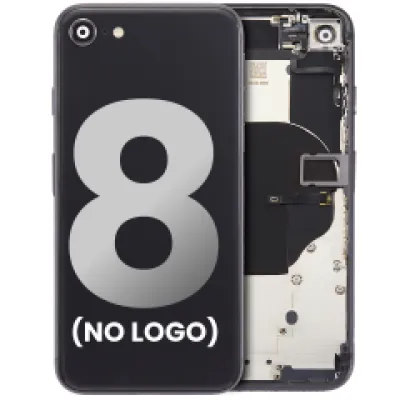 Задня кришка з передвстановленими малими компонентами для iPhone 8 (без логотипу) (Aftermarket Plus) (Space Gray)
