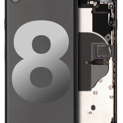 Задня кришка з малими деталями для iPhone 8 (Used OEM Pull: Grade A) (Space Gray)
