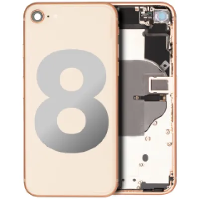 Задня кришка з передвстановленими малими компонентами для iPhone 8 (Used OEM Pull: Grade A) (золотий)