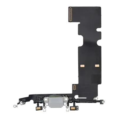 Charging Port Flex Cable For iPhone 8 Plus (Premium) (Silver)