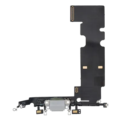 Charging Port Flex Cable For iPhone 8 Plus (Aftermarket) (Silver)