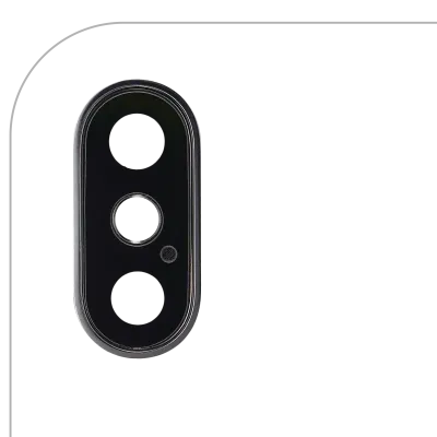 Back Camera Lens With Bracket & Bezel For iPhone XS / XS Max (Silver)