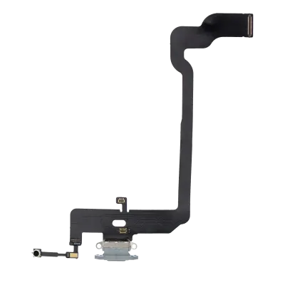 Charging Port Flex Cable For iPhone XS (Aftermarket) (Silver)