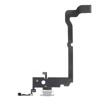 Charging Port Flex Cable For iPhone XS Max (Premium) (Silver)