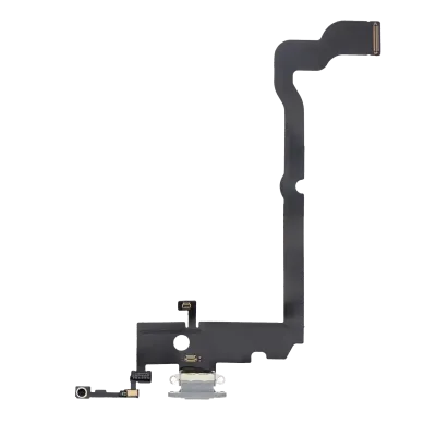 Charging Port Flex Cable For iPhone XS Max (Aftermarket) (Silver)