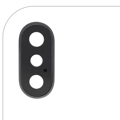 Back Camera Lens With Bracket & Bezel For iPhone X (Real Sapphire) (Premium) (Space Gray)