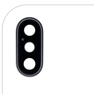 Back Camera Lens With Bracket & Bezel For iPhone XS / XS Max (Real Sapphire) (Premium) (Space Gray)