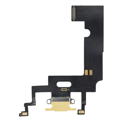 Charging Port Flex Cable For iPhone XR (Premium) (Yellow)
