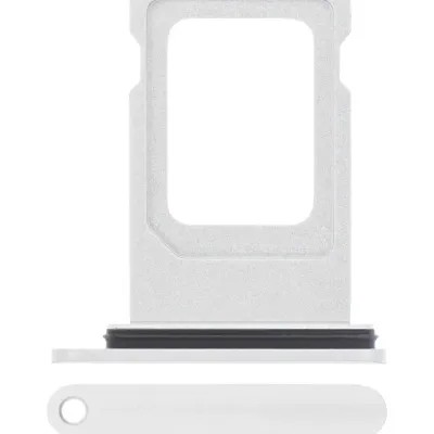 Single Sim Card Tray For iPhone XR (White)