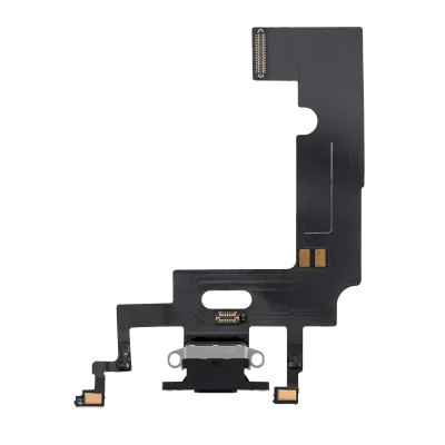 Charging Port Flex Cable For iPhone XR (Aftermarket) (Black)