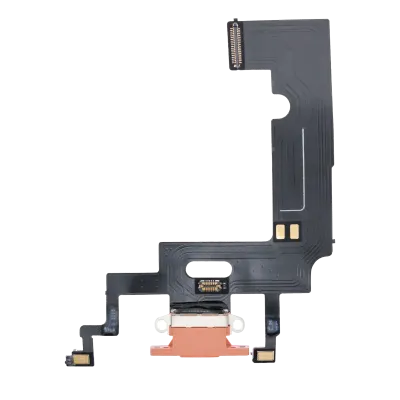 Charging Port Flex Cable For iPhone XR (Aftermarket) (Coral)
