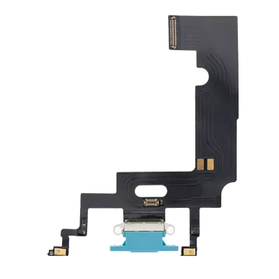 Charging Port Flex Cable For iPhone XR (Aftermarket) (Blue)