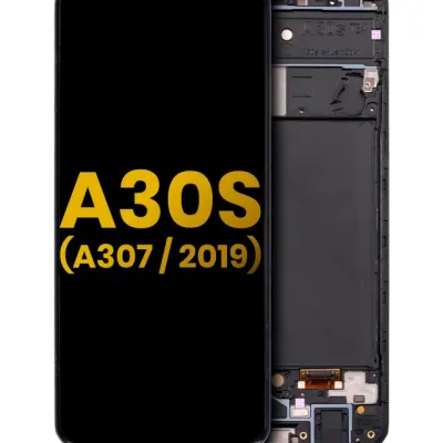 Дисплейний модуль (OLED) з рамкою для Samsung Galaxy A30s (A307 / 2019) (Refurbished) (Всі кольори)