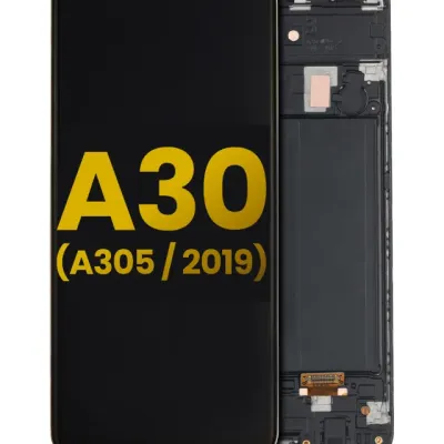 Дисплейний модуль (OLED) з рамкою для Samsung Galaxy A30 (A305 / 2019) (Refurbished) (Всі кольори)