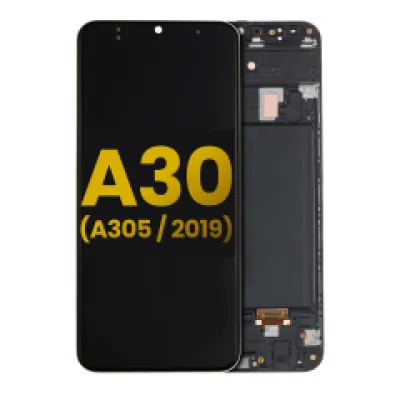 Дисплейний модуль (OLED) з рамкою для Samsung Galaxy A30 (A305 / 2019) (Refurbished) (Всі кольори)