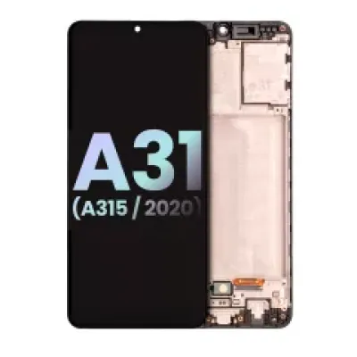 Дисплейний модуль (OLED) з рамкою для Samsung Galaxy A31 (A315 / 2020) (Service Pack) (Всі кольори)