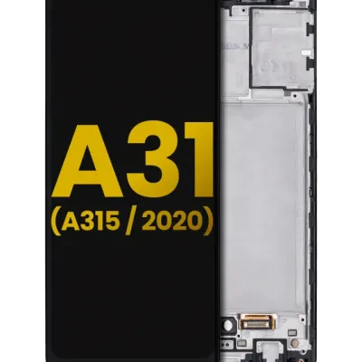 Дисплейний модуль (OLED) з рамкою для Samsung Galaxy A31 (A315 / 2020) (Refurbished) (Всі кольори)