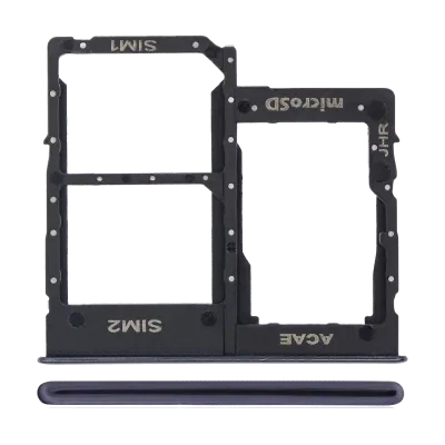 Лоток двійної SIM для Samsung Galaxy A31 (A315 / 2020) (Prism Crush Black)