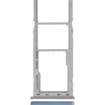 Лоток подвійної SIM для Samsung Galaxy A20 (A205 / 2019) / A30 (A305 / 2019) / A50 (A505 / 2019) (сріблястий)