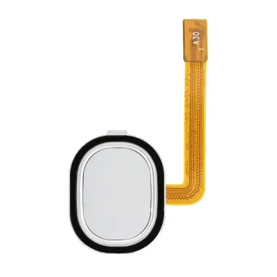 Датчик відбитків пальців зі шлейфом для Samsung Galaxy A30 (A305 / 2019) / A40 (A405 / 2019) (білий)