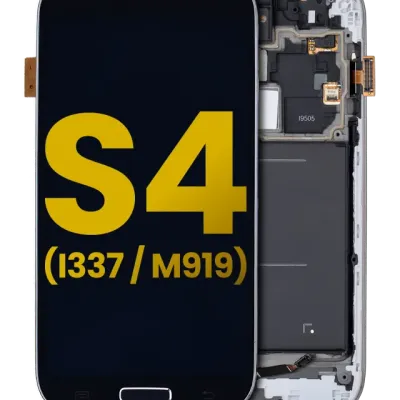 Дисплейний модуль (OLED) з рамкою для Samsung Galaxy S4 (i9505 / L720T) (International / Sprint (GSM Model) (Refurbished) (чорний)