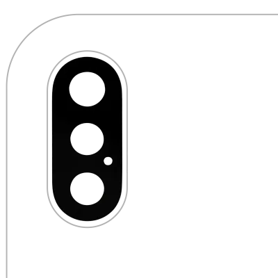 Back Camera Lens (Glass Only) With Adhesive For iPhone XS / XS Max (All Colors) (10 Pack) (Aftermarket Plus)
