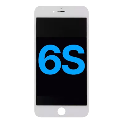 Дисплейний модуль (LCD) зі сталевою пластиною для iPhone 6S (Aftermarket) (білий)