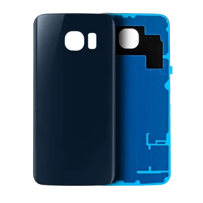 Задня кришка зі скла для Samsung Galaxy S6 (No Logo) (Aftermarket Plus) (Black Sapphire)